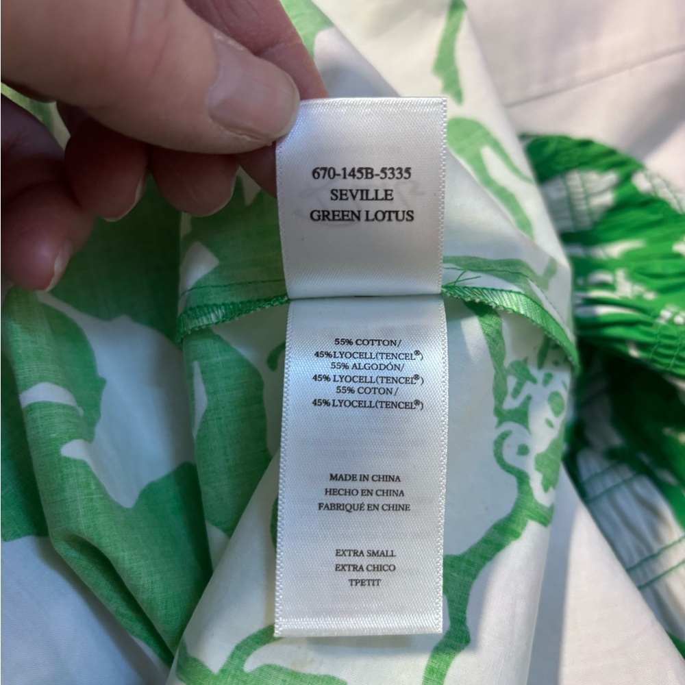 NWT Rails Seville Green Lotus Sun Dress Size XS - Picture 7 of 7